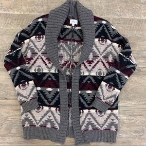 American Eagle Aztec Print Cardigan
